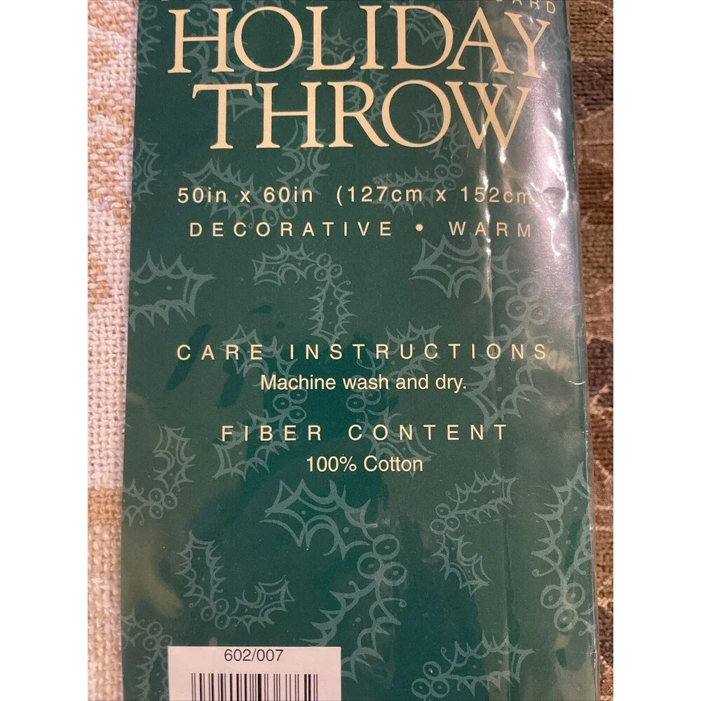 Dayton Hudson NEW Holiday Throw Blanket Angels Snowflakes 50